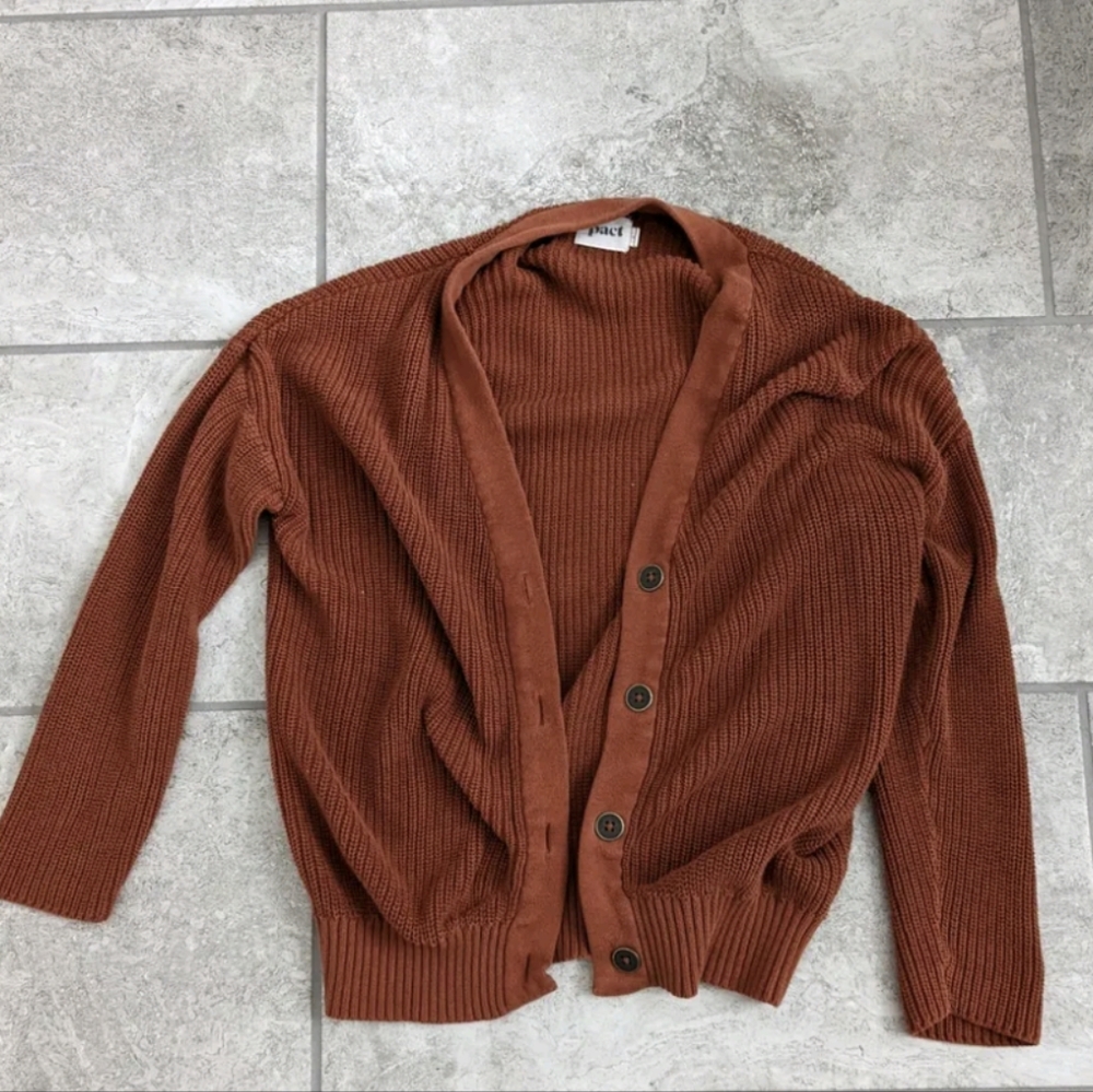 Pact organic fisherman sweater